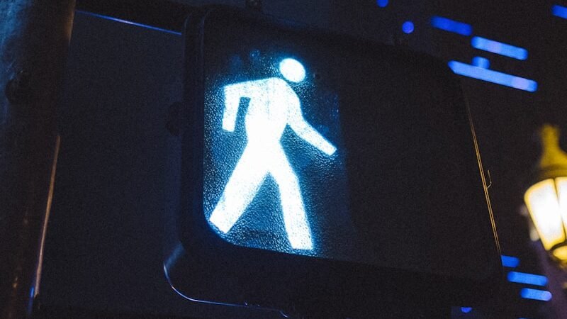 Pedestrian accident scene in Michigan