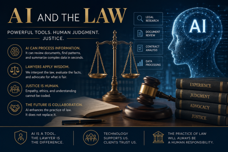 Artificial Intelligence and the Practice of Law: A Powerful Tool, Not a Replacement for Lawyers