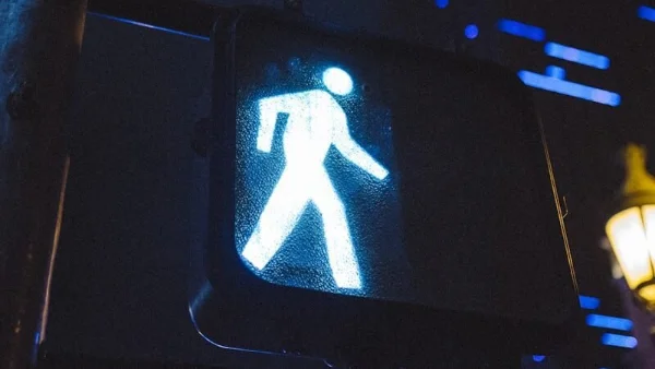 Pedestrian accident scene in Michigan
